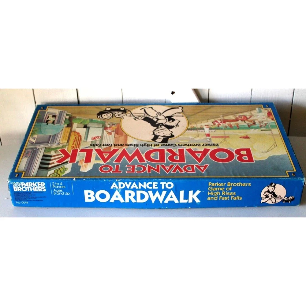 Vintage 1985 Advance to Boardwalk Game Parker Brothers Complete